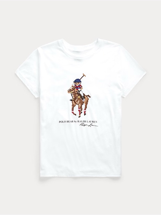 Polo Ralph Lauren Tops - Ralph Lauren White Polo Bear Graphic Tee Size Large